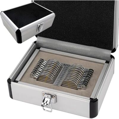 ASUIU Optical Trial Lens Set,22 Pcs Progressive Multifocal Lenses with Aluminum Case,Professional Optometry Tool for Visual Acuity Testing ASUIU Optical Trial Lens Set,22 Pcs Progressive Multifocal Lenses with Aluminum Case,Professional Optometry Tool for Visual Acuity Testing