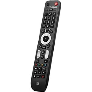 One For All Evolve 4 Universal Remote Control Operates 4 devices (TV Freeview Blu-ray and Audio) Works with all brands Black -URC7145 One For All Evolve 4 Universal Remote Control Operates 4 devices (TV Freeview Blu-ray and Audio) Works with all brands Black -URC7145