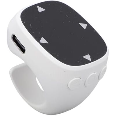 LICAEVEY TikTok Scrolling Ring, Bluetooth Remote Control Page Turner with Touchscreen for Camera Shutter, Watching Short Videos,Taking Pictures, Listening to Music (White) LICAEVEY TikTok Scrolling Ring, Bluetooth Remote Control Page Turner with Touchscreen for Camera Shutter, Watching Short Videos,Taking Pictures, Listening to Music (White)