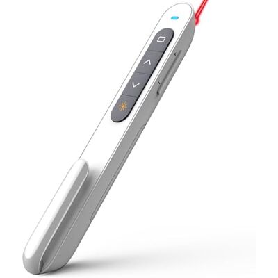Norwii N27 Presenter Clicker for Powerpoint, PPT Slide Advancer for Laptop 2.4GHz Presentation Remote Control, Red Laser Pointer, 100m Long Range Control, Customizable Button, Page Turner for Teacher Norwii N27 Presenter Clicker for Powerpoint, PPT Slide Advancer for Laptop 2.4GHz Presentation Remote Control, Red Laser Pointer, 100m Long Range Control, Customizable Button, Page Turner for Teacher