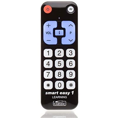 Classic Remote Control Smart Easy 1, Universal Remote Control with Learning Function for Seniors Crane Houses, Hotels Classic Remote Control Smart Easy 1, Universal Remote Control with Learning Function for Seniors Crane Houses, Hotels