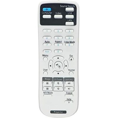 AuKing Projector Remote Control for Epson 1613717 EB-520 EB-525W EB-530 EB-530S EB-535W EB-536Wi EB-570 EB-575W EB-575Wi EB-580 EB-585W EB-585Wi EB-595Wi BrightLink 536Wi 575Wi 585Wi 595Wi H670A H671A AuKing Projector Remote Control for Epson 1613717 EB-520 EB-525W EB-530 EB-530S EB-535W EB-536Wi EB-570 EB-575W EB-575Wi EB-580 EB-585W EB-585Wi EB-595Wi BrightLink 536Wi 575Wi 585Wi 595Wi H670A H671A