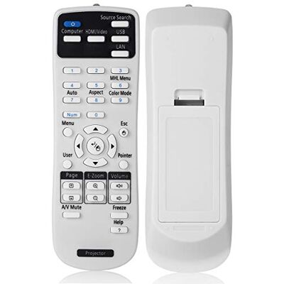 AuKing Projector Remote Control for Epson EB-108 2042 2142W 2247U 960W 970 980W 990U S39 S41 U42 W05 W140 W39 X39 X41 X450 S04 S130 S300 S31 U04 U130 U32 W04 W130 W31 W32 X04 X130 X300 X31 X350 X36 AuKing Projector Remote Control for Epson EB-108 2042 2142W 2247U 960W 970 980W 990U S39 S41 U42 W05 W140 W39 X39 X41 X450 S04 S130 S300 S31 U04 U130 U32 W04 W130 W31 W32 X04 X130 X300 X31 X350 X36