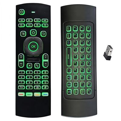 BIFANS MX3 2.4G Air Remote Mouse Multifunctional with 7 Colors Backlit, Mini Wireless Keyboard & Infrared Remote Control Learning for Android TV Box, Projector, PC, MAC,PS3,Pad,Xbox:MX3-7C BIFANS MX3 2.4G Air Remote Mouse Multifunctional with 7 Colors Backlit, Mini Wireless Keyboard & Infrared Remote Control Learning for Android TV Box, Projector, PC, MAC,PS3,Pad,Xbox:MX3-7C