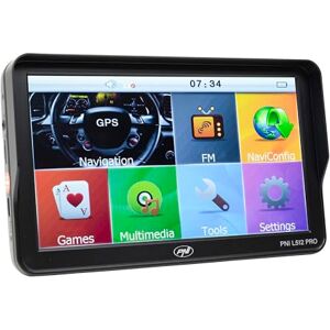 PNI L512 PRO GPS navigation system with sun visor, 7 inch, 800 MHz, 512MB DDR, 16GB internal memory, FM transmitter PNI L512 PRO GPS navigation system with sun visor, 7 inch, 800 MHz, 512MB DDR, 16GB internal memory, FM transmitter