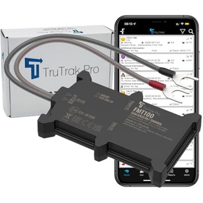 TruTrak Pro FMT100+ GPS Tracker Real Time Vehicle Tracker Device Van, Motorcycle, Caravan, Motorhome, Tractor, Coach, Bike & Car Tracker Pay As You Go, 12-24V Self Install Including SIM & Data TruTrak Pro FMT100+ GPS Tracker Real Time Vehicle Tracker Device Van, Motorcycle, Caravan, Motorhome, Tractor, Coach, Bike & Car Tracker Pay As You Go, 12-24V Self Install Including SIM & Data