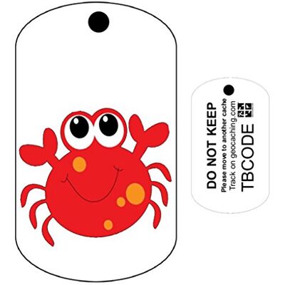 AllCachedUp Claus the Crab (Travel Bug) For Geocaching Trackable Tag Unactivated AllCachedUp Claus the Crab (Travel Bug) For Geocaching Trackable Tag Unactivated