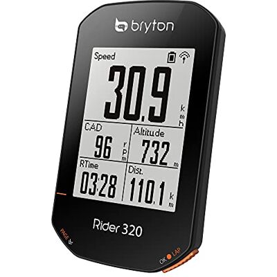Bryton Rider 320T Gps Cycle Computer Bundle With Cadence and Heart Rate, Blacl, One Size R Bryton Rider 320T Gps Cycle Computer Bundle With Cadence and Heart Rate, Blacl, One Size R