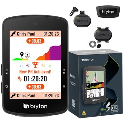 Bryton Rider S510 2.8 Inch Color LCD Touchscreen GPS Bike/Cycling Computer, Offline USA Map, Compatible with Bike Radar, 30hrs Long Battery Life, Waterproof Bryton Rider S510 2.8 Inch Color LCD Touchscreen GPS Bike/Cycling Computer, Offline USA Map, Compatible with Bike Radar, 30hrs Long Battery Life, Waterproof