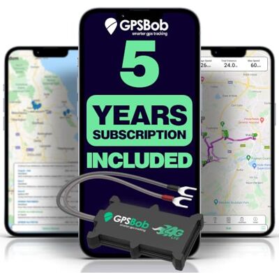 GPSBob 4G Hardwired GPS Tracker for Vehicles, 5 Years Data Included, No Monthly Fees No Subscription, Real Time Tracking, Easy Self Install, Car Van Caravan Campervan Motorhome Truck GPSBob 4G Hardwired GPS Tracker for Vehicles, 5 Years Data Included, No Monthly Fees No Subscription, Real Time Tracking, Easy Self Install, Car Van Caravan Campervan Motorhome Truck