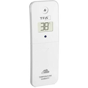 TFA Dostmann Thermo-Hygro Transmitter 30.3800.02 for WLAN Weather Stations 35.8000 35.8001 35.8002, for Climate Control, White TFA Dostmann Thermo-Hygro Transmitter 30.3800.02 for WLAN Weather Stations 35.8000 35.8001 35.8002, for Climate Control, White