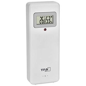 TFA Dostmann 30.3247.02 Thermo-Hygrotransmitter with display, / additional transmitter for wireless weather station elements, white, (L) 40 x (W) 26 x (H) 104 mm TFA Dostmann 30.3247.02 Thermo-Hygrotransmitter with display, / additional transmitter for wireless weather station elements, white, (L) 40 x (W) 26 x (H) 104 mm