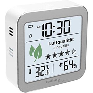 techno line Technoline WL1020 Indoor Air Quality Monitor Successor to WL1005, Temperature Display, Humidity Display, Poor Air Quality Alarm, Silver, White techno line Technoline WL1020 Indoor Air Quality Monitor Successor to WL1005, Temperature Display, Humidity Display, Poor Air Quality Alarm, Silver, White