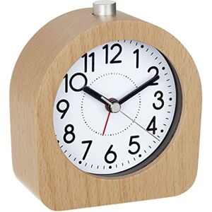 TFA Dostmann Analogue Alarm Clock, Beech, 60.1038.05, Silent Movement, Backlight, Wake Up Alarm, Brown, 108 x 44 x 101 mm TFA Dostmann Analogue Alarm Clock, Beech, 60.1038.05, Silent Movement, Backlight, Wake Up Alarm, Brown, 108 x 44 x 101 mm