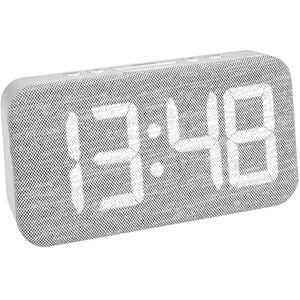 TFA Dostmann 60.2042.02 Digital Alarm Clock with 3 Brightness Levels, Fabric Cover, Snooze Function, Includes Date, 3 Alarm Functions (Mon-Fri, Mo-Sat, Mo-Sa, Mo-Sun), Dimmable, Quartz Clock, with USB TFA Dostmann 60.2042.02 Digital Alarm Clock with 3 Brightness Levels, Fabric Cover, Snooze Function, Includes Date, 3 Alarm Functions (Mon-Fri, Mo-Sat, Mo-Sa, Mo-Sun), Dimmable, Quartz Clock, with USB