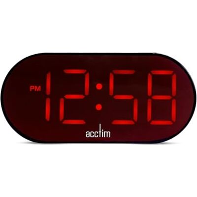 Acctim Jared Wireless LED Digital Alarm Clock Battery or AC Power Supplied with 1.5m USB-C to USB-C Cable (Red LED) Acctim Jared Wireless LED Digital Alarm Clock Battery or AC Power Supplied with 1.5m USB-C to USB-C Cable (Red LED)