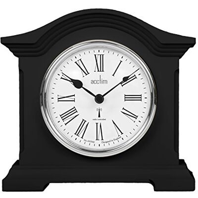 Acctim Chestfield Radio Controlled Mantel Clock Black Black Quartz Battery Radio Controlled Mantle Mantel Clock Chesterfield 77163 Acctim Chestfield Radio Controlled Mantel Clock Black Black Quartz Battery Radio Controlled Mantle Mantel Clock Chesterfield 77163