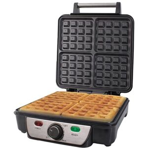Garmin 35940 Four Slice Deep Fill Waffle Maker/Non-Stick Hot Plates/Adjustable Temperature/Stainless Steel with Cool Touch Handle / 1100W Garmin 35940 Four Slice Deep Fill Waffle Maker/Non-Stick Hot Plates/Adjustable Temperature/Stainless Steel with Cool Touch Handle / 1100W