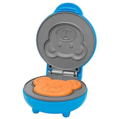 Innoteck Mini Waffle Maker, 550W Baby Bear Waffle Iron, Non-Stick, Blue Quick Heat, Cool-Touch Handle, PFOA-Free Plates & Indicator Light Innoteck Mini Waffle Maker, 550W Baby Bear Waffle Iron, Non-Stick, Blue Quick Heat, Cool-Touch Handle, PFOA-Free Plates & Indicator Light