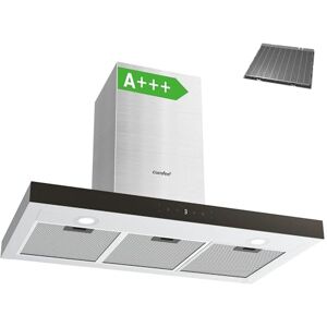 COMFEE' 90 cm Chimney Hood 90M77 Class A+++ Stainless Steel Extractor Hood with Recirculating & Ducting System, Gesture Control Extractor Fan Kitchen with Carbon Filters COMFEE' 90 cm Chimney Hood 90M77 Class A+++ Stainless Steel Extractor Hood with Recirculating & Ducting System, Gesture Control Extractor Fan Kitchen with Carbon Filters