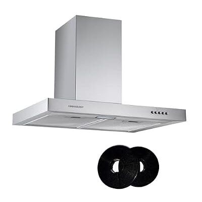 Cookology TSH601SS/A 60cm Kitchen Chimney cooker hood extractor fan in stainless steel with Filters Cookology TSH601SS/A 60cm Kitchen Chimney cooker hood extractor fan in stainless steel with Filters