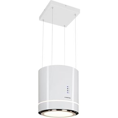 KLARSTEIN Hanging Island Cooker Hood, Extractor Fan for Kitchen Islands, 540m³/h Airflow, Timer, Adjustable Kitchen Extractor Fan with Futuristic Design, 3 Mode Cooker Hoods, Activated Carbon Filters KLARSTEIN Hanging Island Cooker Hood, Extractor Fan for Kitchen Islands, 540m³/h Airflow, Timer, Adjustable Kitchen Extractor Fan with Futuristic Design, 3 Mode Cooker Hoods, Activated Carbon Filters