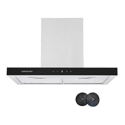 Cookology LINT601SS/A++ Energy A++ Rating Designer Box Cooker Hood, Touch Control T Shaped Kitchen Extractor Fan & Carbon Filters (60cm, Stainless Steel) Cookology LINT601SS/A++ Energy A++ Rating Designer Box Cooker Hood, Touch Control T Shaped Kitchen Extractor Fan & Carbon Filters (60cm, Stainless Steel)
