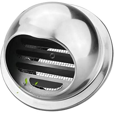 GodlSoon Outlet Hood,Soffit Vents For The External Wall Exhaust, Fresh Air, 304 Stainless Steel Wall Vent Hood Round Wall Vent Outlet Cover Built-in Screen Mesh(Size:160mm/6.3in) GodlSoon Outlet Hood,Soffit Vents For The External Wall Exhaust, Fresh Air, 304 Stainless Steel Wall Vent Hood Round Wall Vent Outlet Cover Built-in Screen Mesh(Size:160mm/6.3in)