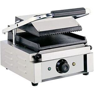 Stalwart DA-EG01C Heavy Duty Panini Contact Grill Single Ribbed/Smooth Stalwart DA-EG01C Heavy Duty Panini Contact Grill Single Ribbed/Smooth