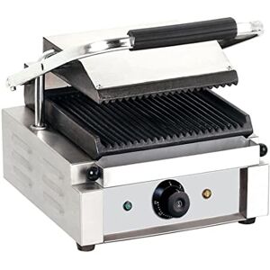 Stalwart DA-EG01A Heavy Duty Panini Contact Grill Single Ribbed Stalwart DA-EG01A Heavy Duty Panini Contact Grill Single Ribbed