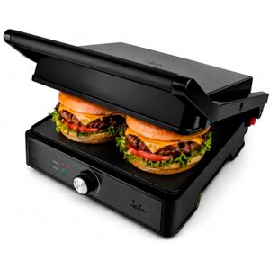 Jata JEGR1913 Double Grill/Electric Grill with 2 Grill Plates 29 x 24 cm Opening 180° Tilting Top Plate Temperature Control Collection Tray Jata JEGR1913 Double Grill/Electric Grill with 2 Grill Plates 29 x 24 cm Opening 180° Tilting Top Plate Temperature Control Collection Tray
