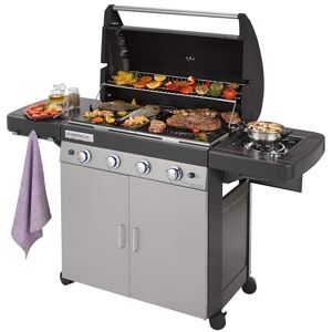 Campingaz 4 Series Classic LS Plus Gas BBQ 4 Burner Gas Barbecue Grill 12.8 KW Power Instaclean Easy Cleaning System Cast Iron Grid and Griddle with Side Burner, Black/Grey, 160 x 59.8 x 115.6 cm Campingaz 4 Series Classic LS Plus Gas BBQ 4 Burner Gas Barbecue Grill 12.8 KW Power Instaclean Easy Cleaning System Cast Iron Grid and Griddle with Side Burner, Black/Grey, 160 x 59.8 x 115.6 cm