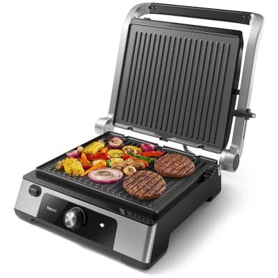 Philips 5000 Contact Grill Non-Stick Plates, Opened Directly Philips 5000 Contact Grill Non-Stick Plates, Opened Directly