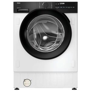 HAIER Series 6 Integrated Washing Machine With Autodose, 9 Kg Wash Capacity, 1600 RPM, A-30 percent Rated, hOn App Connectivity, Anti-Bacterial Treatment, White and Black, 60x53x82 cm-BHA6SD69M6DB9-80 HAIER Series 6 Integrated Washing Machine With Autodose, 9 Kg Wash Capacity, 1600 RPM, A-30 percent Rated, hOn App Connectivity, Anti-Bacterial Treatment, White and Black, 60x53x82 cm-BHA6SD69M6DB9-80