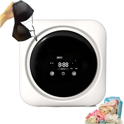 HEIHEIZI 2 In 1 Mini Portable Washer and Dryer Combo, Mini Washing Machine with LCD Control Panel, Stainless Steel Drum, for Small items of clothing, Underwear, and Socks,Desktop HEIHEIZI 2 In 1 Mini Portable Washer and Dryer Combo, Mini Washing Machine with LCD Control Panel, Stainless Steel Drum, for Small items of clothing, Underwear, and Socks,Desktop