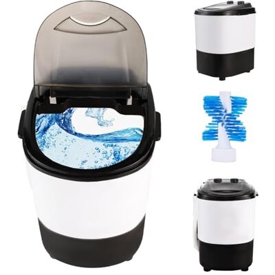 LFHWHKJ Portable Mini Washing Machine with Spin Dryer, Combo Compact Laundry Washer with Rotary Timer Controller for Home, Dorm, Apartment, RV, Travel, Outdoor LFHWHKJ Portable Mini Washing Machine with Spin Dryer, Combo Compact Laundry Washer with Rotary Timer Controller for Home, Dorm, Apartment, RV, Travel, Outdoor