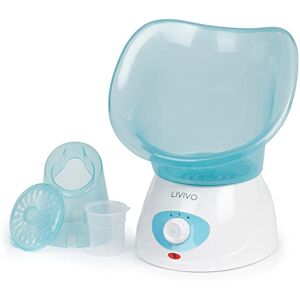 LIVIVO Face Spa Facial Steamer and Nasal Steam Inhaler Set 2-in-1 Aromatherapy Sauna for Sinus, Cold & Flu Relief and Deep Cleansing Face Steamer with Dual Nose Cones (Blue) LIVIVO Face Spa Facial Steamer and Nasal Steam Inhaler Set 2-in-1 Aromatherapy Sauna for Sinus, Cold & Flu Relief and Deep Cleansing Face Steamer with Dual Nose Cones (Blue)