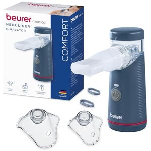 Beurer IH49 Nebuliser, Portable Inhalation Device, Rechargeable Battery, Particularly Quiet, for Children and Adults, Vibrating Membrane Technology, for colds, Asthma and Other Respiratory Diseases Beurer IH49 Nebuliser, Portable Inhalation Device, Rechargeable Battery, Particularly Quiet, for Children and Adults, Vibrating Membrane Technology, for colds, Asthma and Other Respiratory Diseases