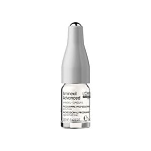 L'Oréal Professionnel Anti-Hair Loss Activator Programme, Thickening Treatment For Hair Prone to Falling, Aminexil Advanced, 10 x 6 ml Ampoules