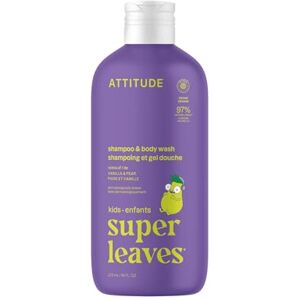ATTITUDE Shampoo and Body Wash for Kids, EWG Verified Hair and Body Cleanser, Dermatologically Tested Soap, Plant and Mineral Based Bath Products, Vegan, Vanilla and Pear, 946 mL ATTITUDE Shampoo and Body Wash for Kids, EWG Verified Hair and Body Cleanser, Dermatologically Tested Soap, Plant and Mineral Based Bath Products, Vegan, Vanilla and Pear, 946 mL