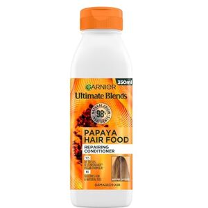 Garnier Ultimate Blends Conditioner For Damaged Hair Papaya Hair Food Conditioner by Ultimate Blends 98 Percent Natural Origin Ingredients 350 ml Pack of 6 Garnier Ultimate Blends Conditioner For Damaged Hair Papaya Hair Food Conditioner by Ultimate Blends 98 Percent Natural Origin Ingredients 350 ml Pack of 6
