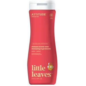 ATTITUDE Shampoo and Body Wash for Kids, EWG Verified Hair and Body Cleanser, Dermatologically Tested Soap, Plant and Mineral Based Bath Products, Vegan, Mango, 473 mL ATTITUDE Shampoo and Body Wash for Kids, EWG Verified Hair and Body Cleanser, Dermatologically Tested Soap, Plant and Mineral Based Bath Products, Vegan, Mango, 473 mL