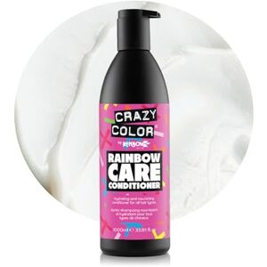 Crazy Color Rainbow Conditioner for Colour Treated Hair Bleached, Dyed, Damaged & Dry Hair. Nourish, Protect and & Cleanse Dyed Hair. Preserve Hair Colour, Pigment Compatible 1000 ml Crazy Color Rainbow Conditioner for Colour Treated Hair Bleached, Dyed, Damaged & Dry Hair. Nourish, Protect and & Cleanse Dyed Hair. Preserve Hair Colour, Pigment Compatible 1000 ml