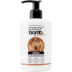 Jerome Russell Colour Bomb Brunettes – Caramel Colour Depositing Conditioning Mask – Nourishing, Semi-Permanent Colour & Shine Treatment – Vegan, Cruelty-Free, 300 ml Jerome Russell Colour Bomb Brunettes – Caramel Colour Depositing Conditioning Mask – Nourishing, Semi-Permanent Colour & Shine Treatment – Vegan, Cruelty-Free, 300 ml