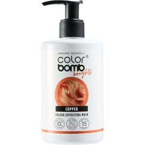 Jerome Russell Colour Bomb Brights – Copper Colour Depositing Hair Mask – Nourishing, Semi-Permanent Colour & Shine Treatment – Vegan, Cruelty-Free, 300 ml Jerome Russell Colour Bomb Brights – Copper Colour Depositing Hair Mask – Nourishing, Semi-Permanent Colour & Shine Treatment – Vegan, Cruelty-Free, 300 ml