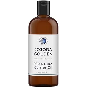 Mystic Moments Jojoba Golden Carrier Oil 500ml Organic Simmondsia Chinensis Deep Moisture Skin Nourishment Natural Hair & Beard Conditioning Treatment Mystic Moments Jojoba Golden Carrier Oil 500ml Organic Simmondsia Chinensis Deep Moisture Skin Nourishment Natural Hair & Beard Conditioning Treatment