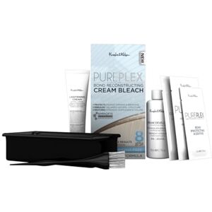 Wilson Pure Plex Bond Reconstructing Cream Hair Bleach, Ammonia Free Formulation Lifts up to 8 Shades, Protects & Repairs, While Lightening. Full Hair Bleaching Kit. Wilson Pure Plex Bond Reconstructing Cream Hair Bleach, Ammonia Free Formulation Lifts up to 8 Shades, Protects & Repairs, While Lightening. Full Hair Bleaching Kit.