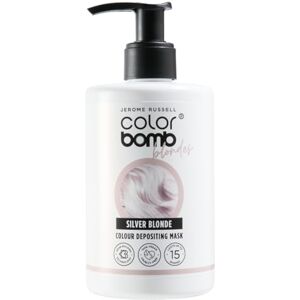 Jerome Russell Colour Bomb Blondes – SLVER Blonde Colour Depositing Hair Mask – Nourishing, Semi-Permanent Colour & Shine Treatment – Vegan, Cruelty-Free, 300 ml Jerome Russell Colour Bomb Blondes – SLVER Blonde Colour Depositing Hair Mask – Nourishing, Semi-Permanent Colour & Shine Treatment – Vegan, Cruelty-Free, 300 ml