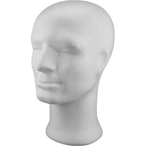 MCE-Commerce A33M8693 Styrofoam Head Man, Height 300 mm, Polystyrene (PS), White, 300 x 210 x 170 mm MCE-Commerce A33M8693 Styrofoam Head Man, Height 300 mm, Polystyrene (PS), White, 300 x 210 x 170 mm
