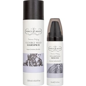 Percy & Reed Session Styling Flexible Hold Hairspray 250ml & Volumising Mousse 50ml Bundle, Flexible Hold, Lightweight, UV & Heat Protection, Humidity Defence, Full-Bodied Volume for Fine Hair Percy & Reed Session Styling Flexible Hold Hairspray 250ml & Volumising Mousse 50ml Bundle, Flexible Hold, Lightweight, UV & Heat Protection, Humidity Defence, Full-Bodied Volume for Fine Hair